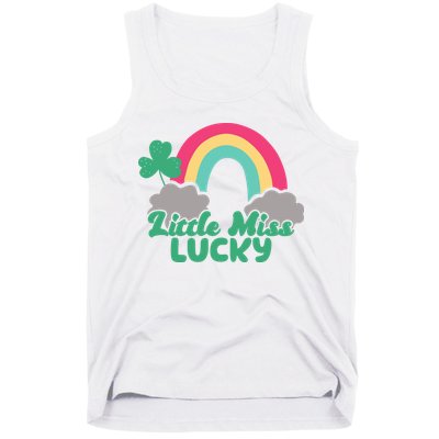 Little Miss Lucky Rainbow St Patrick's Day Tank Top