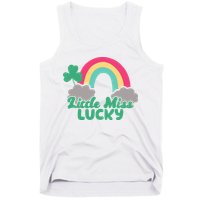 Little Miss Lucky Rainbow St Patrick's Day Tank Top