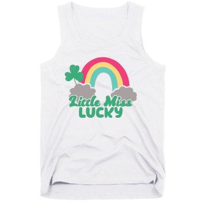 Little Miss Lucky Rainbow St Patrick's Day Tank Top