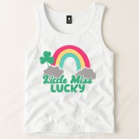 Little Miss Lucky Rainbow St Patrick's Day Tank Top