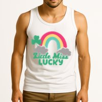 Little Miss Lucky Rainbow St Patrick's Day Tank Top