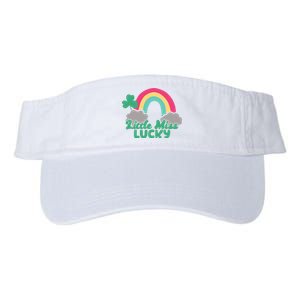 Little Miss Lucky Rainbow St Patrick's Day Valucap Bio-Washed Visor