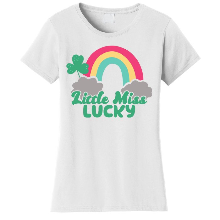 Little Miss Lucky Rainbow St Patrick's Day Women's T-Shirt