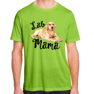 Lab Mama Labrador Retriever Dog Mom Rescue Mothers Day Gift Adult ChromaSoft Performance T-Shirt