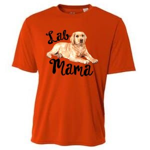 Lab Mama Labrador Retriever Dog Mom Rescue Mothers Day Gift Cooling Performance Crew T-Shirt