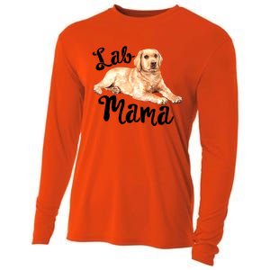 Lab Mama Labrador Retriever Dog Mom Rescue Mothers Day Gift Cooling Performance Long Sleeve Crew