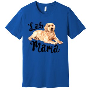 Lab Mama Labrador Retriever Dog Mom Rescue Mothers Day Gift Premium T-Shirt