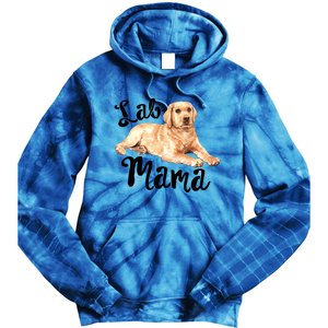 Lab Mama Labrador Retriever Dog Mom Rescue Mothers Day Gift Tie Dye Hoodie