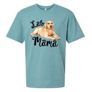 Lab Mama Labrador Retriever Dog Mom Rescue Mothers Day Gift Sueded Cloud Jersey T-Shirt