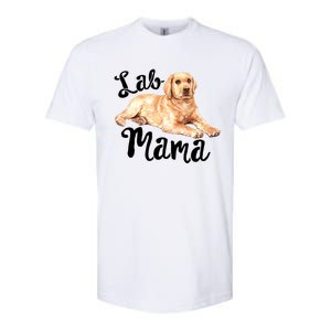 Lab Mama Labrador Retriever Dog Mom Rescue Mothers Day Gift Softstyle CVC T-Shirt