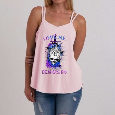 Love Me Like My Demons Do Love Occult Women's Strappy Tank