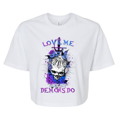 Love Me Like My Demons Do Love Occult Bella+Canvas Jersey Crop Tee