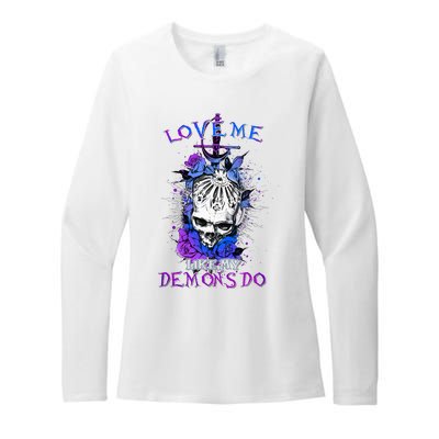 Love Me Like My Demons Do Love Occult Womens CVC Long Sleeve Shirt