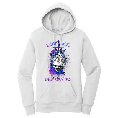 Love Me Like My Demons Do Love Occult Women's Pullover Hoodie