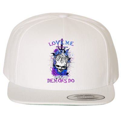 Love Me Like My Demons Do Love Occult Wool Snapback Cap