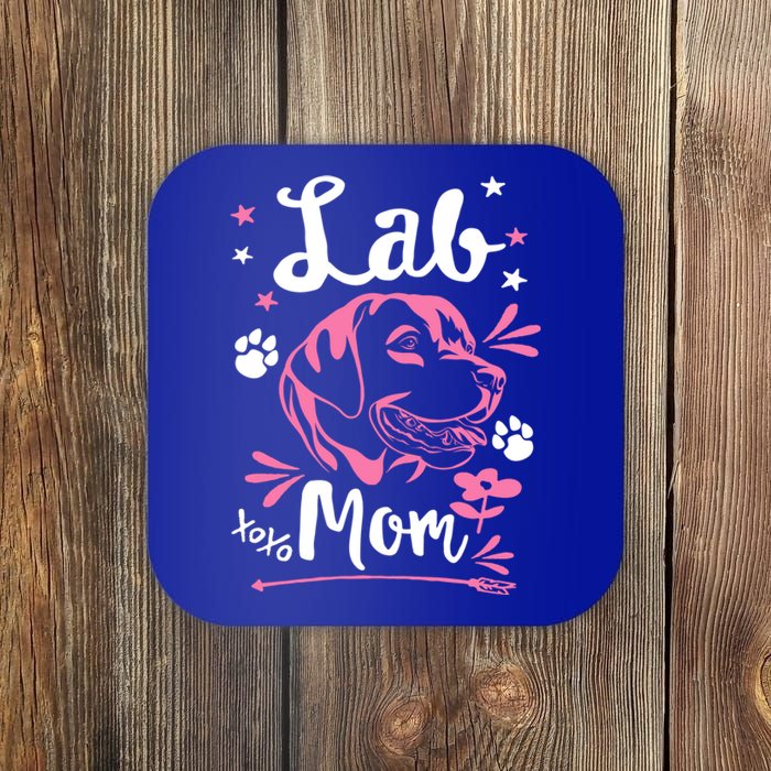 Lab Mom Labrador Retriever Dog Rescue Lab Mama Mothers Day Gift Coaster