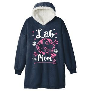 Lab Mom Labrador Retriever Dog Rescue Lab Mama Mothers Day Gift Hooded Wearable Blanket