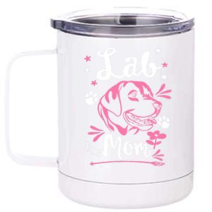 Lab Mom Labrador Retriever Dog Rescue Lab Mama Mothers Day Gift 12 oz Stainless Steel Tumbler Cup