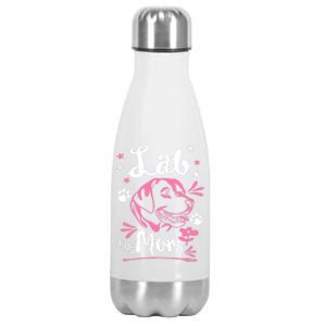 Lab Mom Labrador Retriever Dog Rescue Lab Mama Mothers Day Gift Stainless Steel Insulated Water Bottle