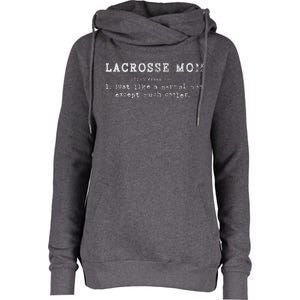 Lacrosse Mom Lax Retro Definition Laxer Mother Womens Funnel Neck Pullover Hood