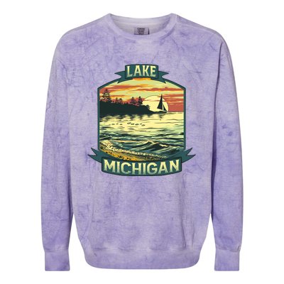 Lake Michigan Colorblast Crewneck Sweatshirt