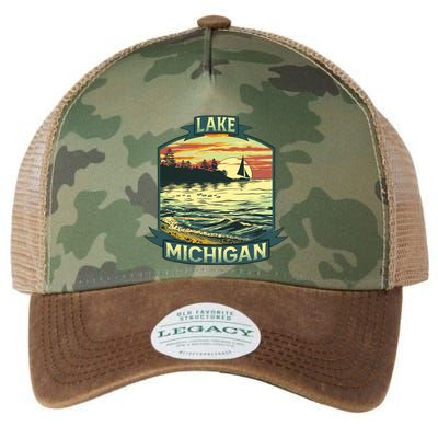 Lake Michigan Legacy Tie Dye Trucker Hat