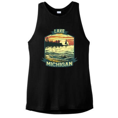 Lake Michigan Ladies PosiCharge Tri-Blend Wicking Tank