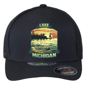 Lake Michigan Flexfit Unipanel Trucker Cap