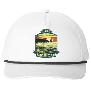 Lake Michigan Snapback Five-Panel Rope Hat