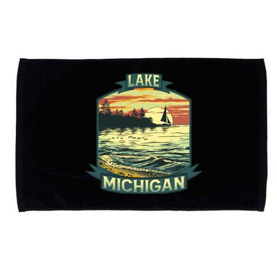 Lake Michigan Microfiber Hand Towel