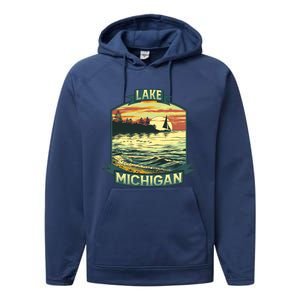 Lake Michigan Performance Fleece Hoodie