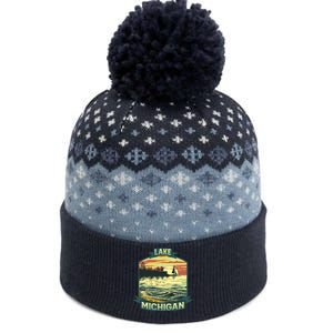 Lake Michigan The Baniff Cuffed Pom Beanie