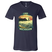 Lake Michigan V-Neck T-Shirt