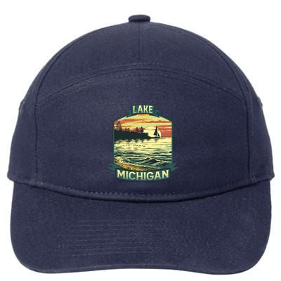Lake Michigan 7-Panel Snapback Hat