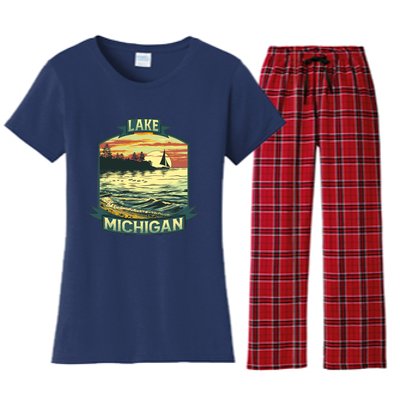 Lake Michigan Women's Flannel Pajama Set