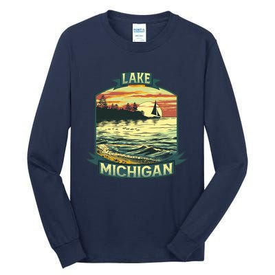 Lake Michigan Tall Long Sleeve T-Shirt