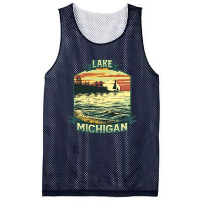 Lake Michigan Mesh Reversible Basketball Jersey Tank