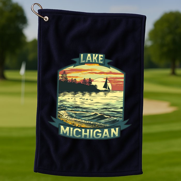 Lake Michigan Golf Towel