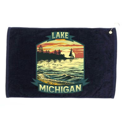 Lake Michigan Grommeted Golf Towel