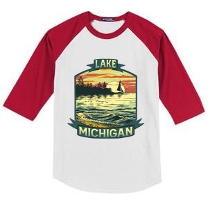 Lake Michigan Kids Colorblock Raglan Jersey