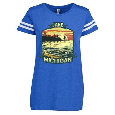 Lake Michigan Enza Ladies Jersey Football T-Shirt