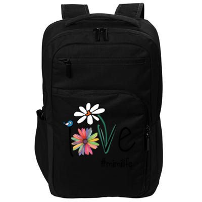 Love Mimi Life Art Flower Gift Impact Tech Backpack