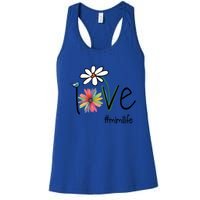 Love Mimi Life Art Flower Gift Women's Racerback Tank