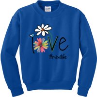 Love Mimi Life Art Flower Gift Kids Sweatshirt