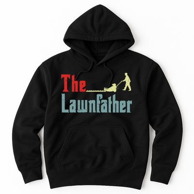 Lawn Mowing Lawnfather Mower Gardening Dad Father Day Gift Hoodie