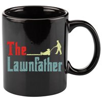Lawn Mowing Lawnfather Mower Gardening Dad Father Day Gift 11oz C Handle Ceramic Mug