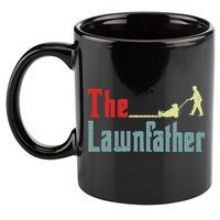 Lawn Mowing Lawnfather Mower Gardening Dad Father Day Gift 11oz C Handle Ceramic Mug