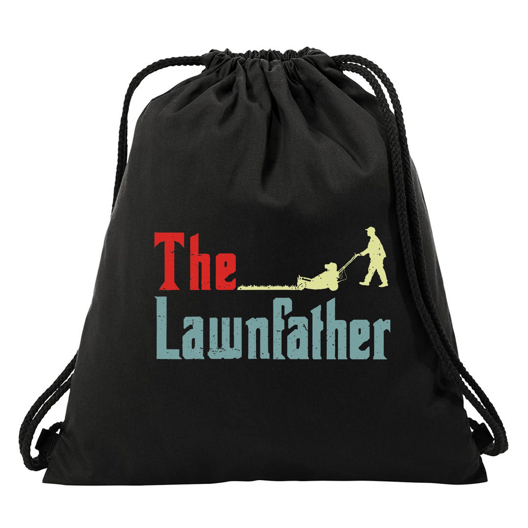 Lawn Mowing Lawnfather Mower Gardening Dad Father Day Gift Drawstring Bag