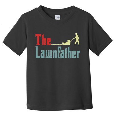 Lawn Mowing Lawnfather Mower Gardening Dad Father Day Gift Toddler T-Shirt