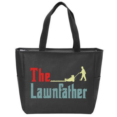 Lawn Mowing Lawnfather Mower Gardening Dad Father Day Gift Zip Tote Bag